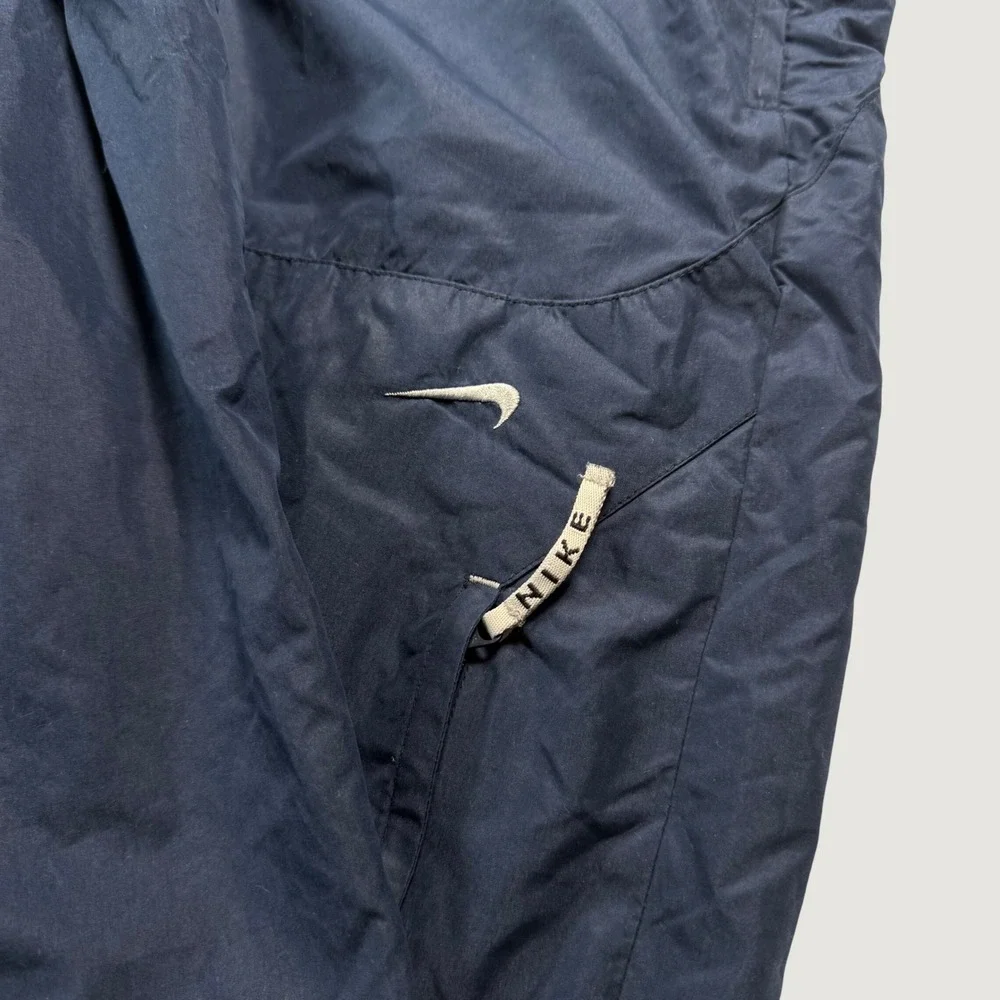 Y2K Nike Vintage Navy Blue Windbreaker Track Pants Mens XXL Baggy Lined Swish